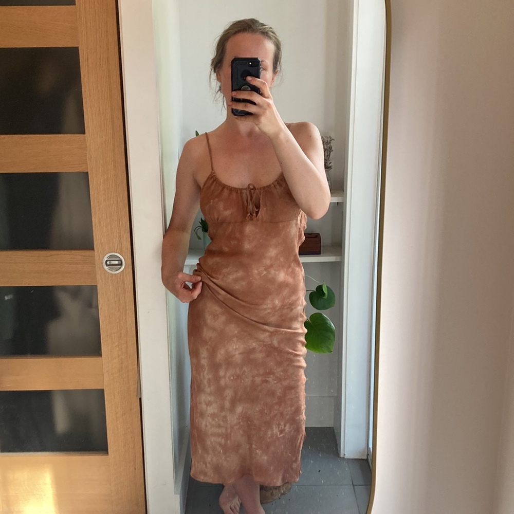 JEU ILLIMITÉ hand tie dyed maxi dress